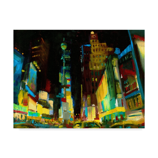 Hall Groat Ii 'Times Square Ii' Canvas Art - Multi-color
