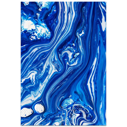 Jamie Anton 'Coastal Waters 6' 22in x 32in Abstract Wall Art on Plexiglass - Multi-Color