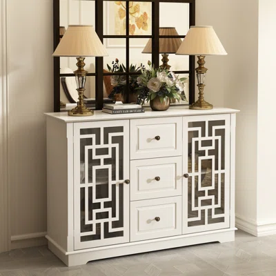 Bochini 47.2" Wide 3 Drawer Server