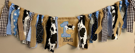 Farm First Birthday High Chair Banner, Barnyard Farm Birthday, Photo Shoot Decor