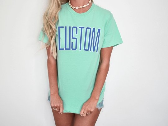 Custom Comfort Colors T-Shirt, Name Tshirt, City State Tee Personalized Gift Trendy Oversized Shirt Tumblr Vsco Preppy