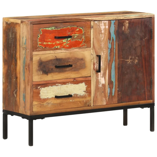 Sideboard 34.6"x11.8"x28.7" Solid Reclaimed Wood