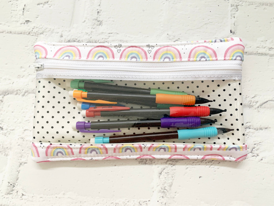 Rainbow Gift For Kids, Pencil Case Gift Stationary Pouch, Toiletry Bag, Bandaid Holder, Zipper Pouch
