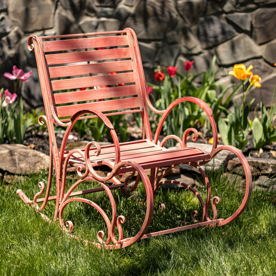 Iron Rocking Chairs - 3 Color Options