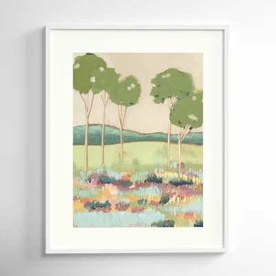 Shades of Trees II - Picture Frame Painting Print on Paper
