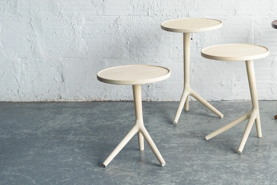 The Tripod Table - White Ash