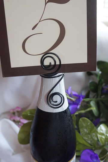 Wine Bottle Table Number Holders, 6Pcs