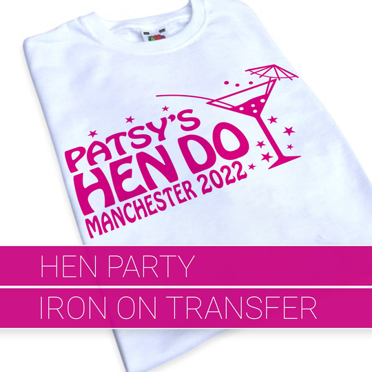 Hen Party Iron On T Shirt Transfer - C1