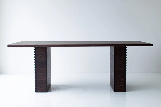 Cicely Dining Table With Chunky Leg