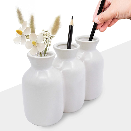 Ceramic Flower Vase for Brushes Holder Office Pencil Organize