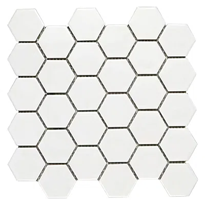 2" x 2" Porcelain Honeycomb Mosaic Wall & Floor Tile