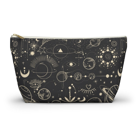 Celestial Bag | Gothic Zipper Accessory Makeup Dark Academia Witchy Art Pencil Case