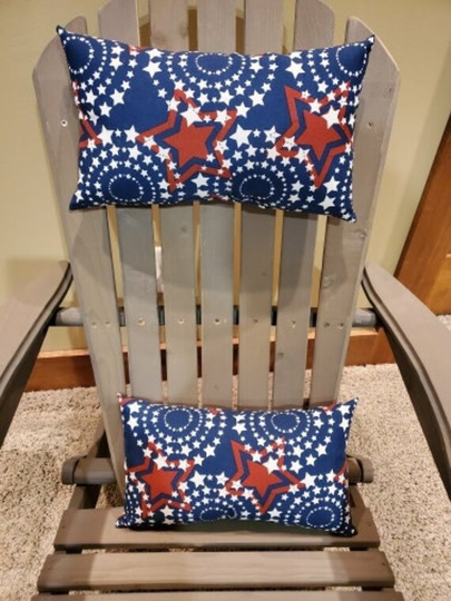 Adirondack Chair Head/Neck Pillow | Set Of 2, Handmade, Outdoor Fabric