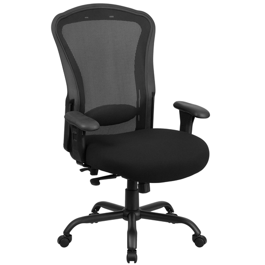 49" Black Multi-function Contemporary Swivel Ergonomic Office Chair