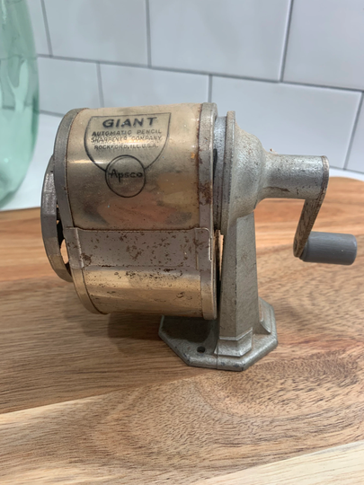 Vintage Giant Apsco 6 Hole Pencil Sharpener Made in The Usa