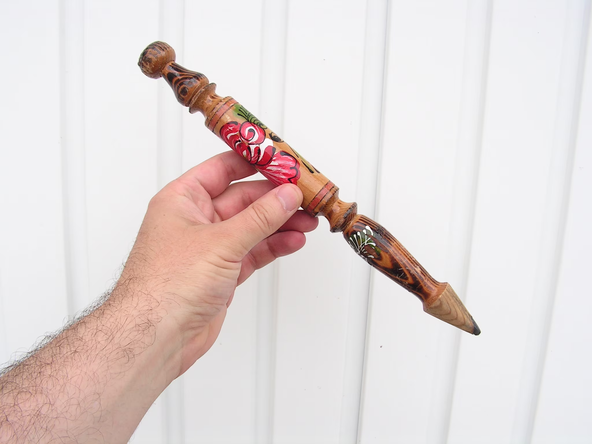 Vintage Big Pencil, Decorative Large Size Wooden, Hand Painted Pensil For Painting, Old Graphite Pencil, Drafting Pencil