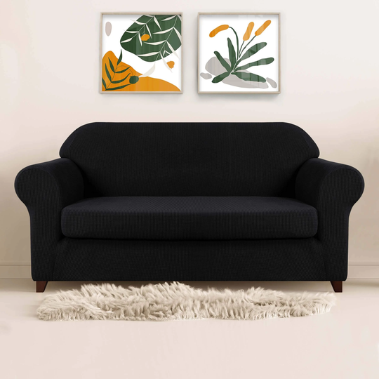 Subrtex Stretch Sofa Slipcover 2 Piece Spandex Furniture Protector