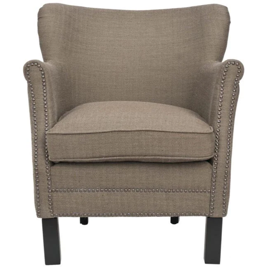 SAFAVIEH Noble Brown Club Chair - 26.6" x 28.9" x 29.3"