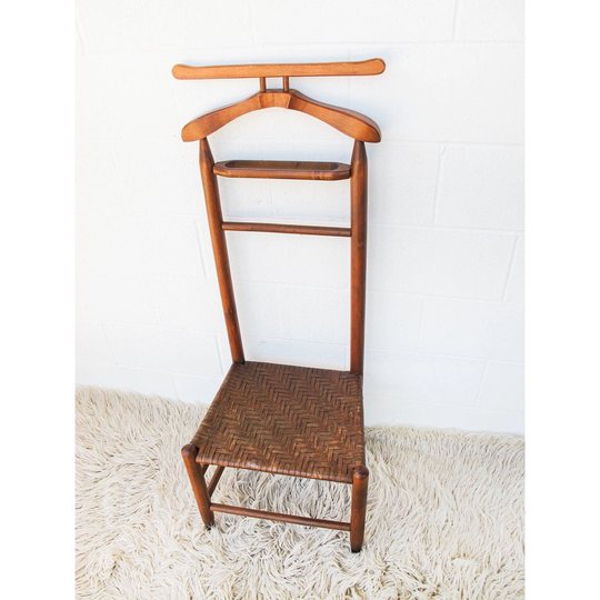 Valet Chair With Woven Flint Seat