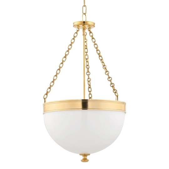Hudson Valley Barrington 3-light Brass Large Pendant