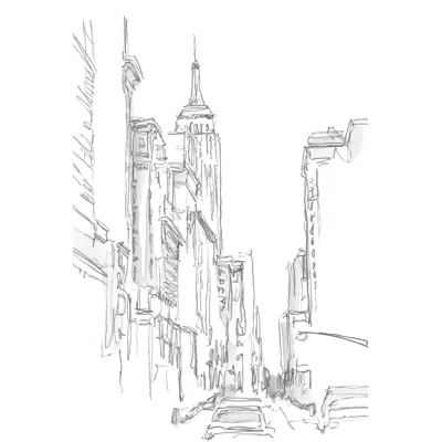 Pencil Cityscape Study III