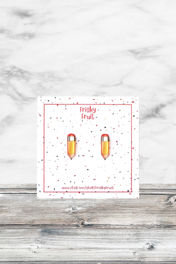 Pencil Earrings Artist Back To School Gift Teacher Writer Funny Architect Art Earring