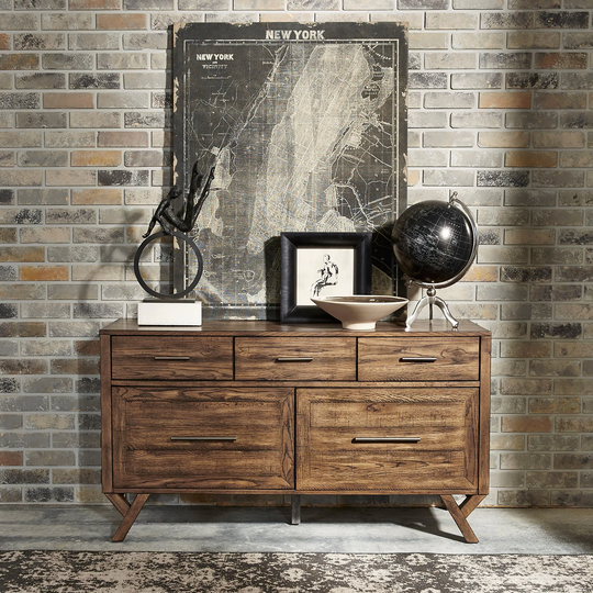 Lennox Weathered Chestnut Credenza