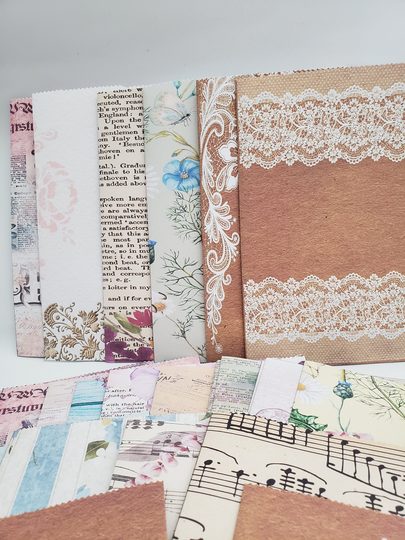 Flat Bags, 3 Set Variety, Vintage Ephemera, Journalephemera, Junk Journals, Embellishments, Scrapbook, Paper, Art