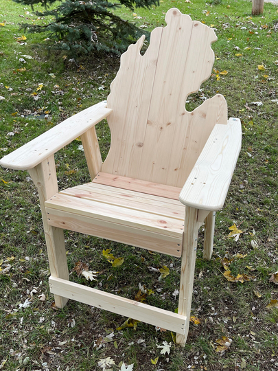 Deck Chair, Adirondack Michigan Deck, Mitten Chair