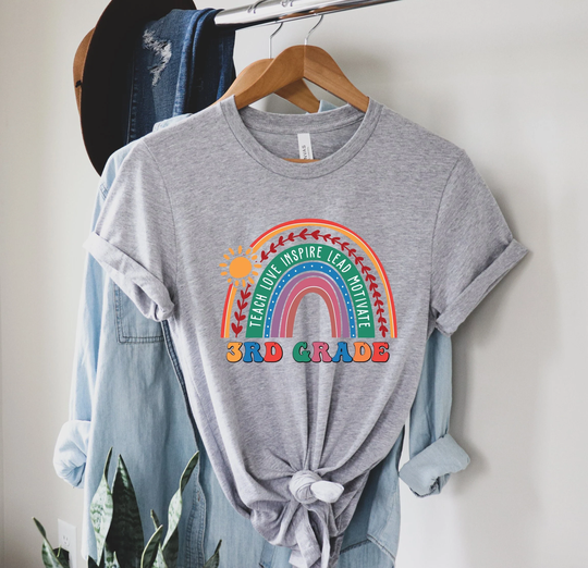 Third Grade Teacher Shirts, Comfort Color Tees, 3rd Gift, School Gift For New Teacher, First Day Of School, Back To School Tee