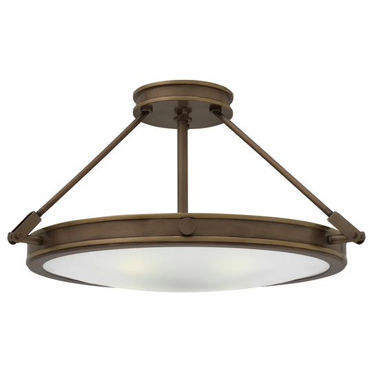 Hinkley Lighting Collier 4 Light 22" Wide Semi-Flush Bowl Ceiling