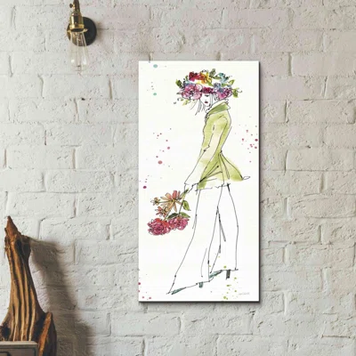 Floral Figures VII by Anne Tavoletti - Wrapped Canvas Painting Print