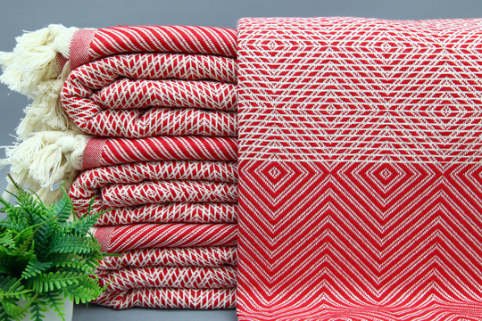 Ruby Blanket-Wholesale Bed Cover-Sofa Cover Blanket-Turkish Blanket-75''x83''-Cozy Cover-Throw Cover-Handmade Blanket-(Mrt, Drm, Pk
