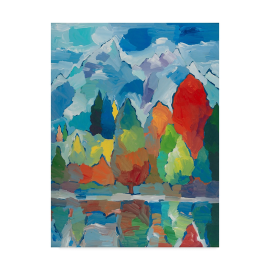 Hooshang Khorasani 'Teton Tribute' Canvas Art - Multi-color