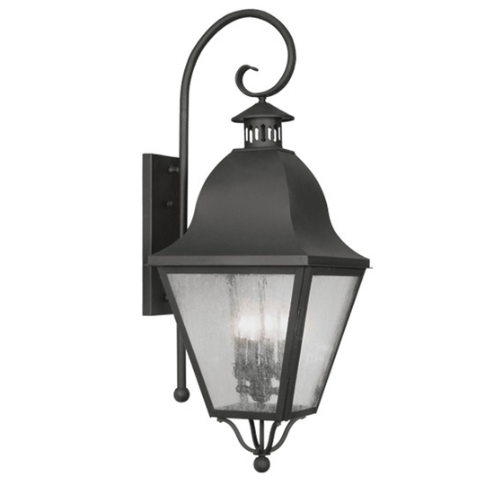 Giuseppe Lighting Four Light Outdoor Wall Lantern Amwell Bronze - Exact Size