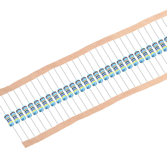 300 pcs Metal Film Resistors 470K Ohm 0.25W 1/4W 1% Tolerances 5 Color Bands - Muti-Color