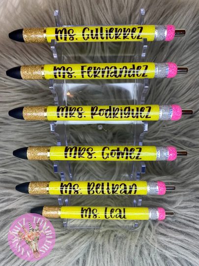 Pencil Pens || Teacher Appreciation Gifts Inkjoy Gel Pen Cute Pens Glitter School
