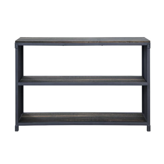 Wooden 3 Tier Bookshelf in Weathered Oak