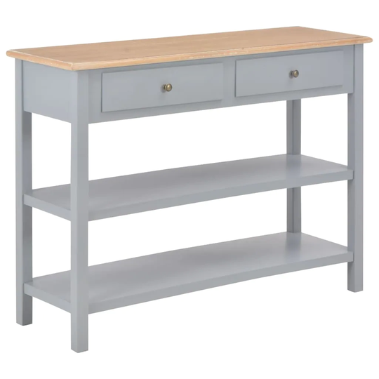 vidaXL Sideboard Gray 43.3"x13.8"x31.5" MDF