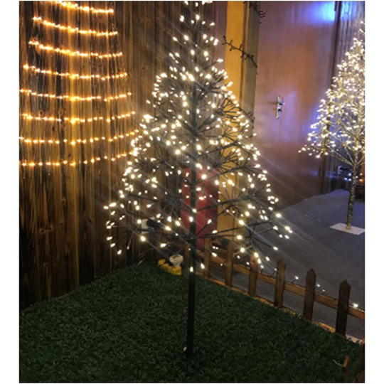 4.25' Pre-Lit Pencil Artificial Christmas Tree - Warm White LED Lights - 4 Foot