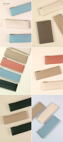 Pencil Case [5Colors]/Pen Case Pouch Zipper Bag Makeup School Supplies Dubudumo