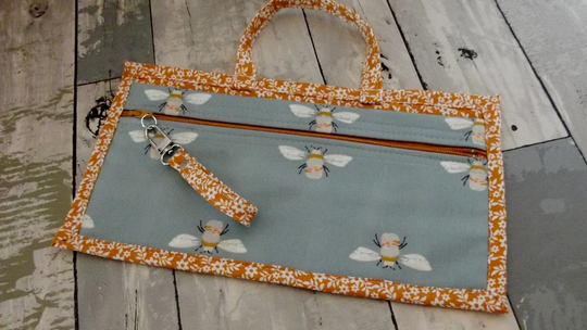 Dollbirdies Original Notions Pouch, Pen & Pencil Zipper Craft Supplies Pouch
