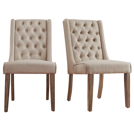 Evelyn Tufted Wingback Hostess Chairs (Set of 2) by iNSPIRE Q Artisan