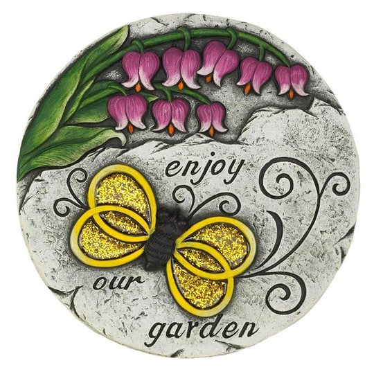 2 Enjoy Our Garden Butterfly Stones - Multi-Color