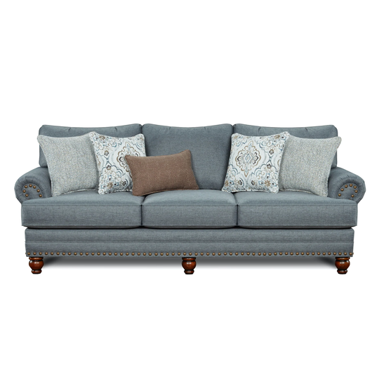 Bates Charcoal Stationary Sofa