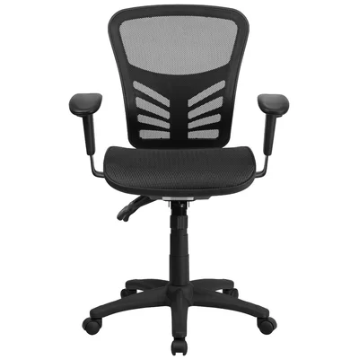 Mid-Back Mesh Multifunction Ergonomic Office Chair with Adjustable Arms