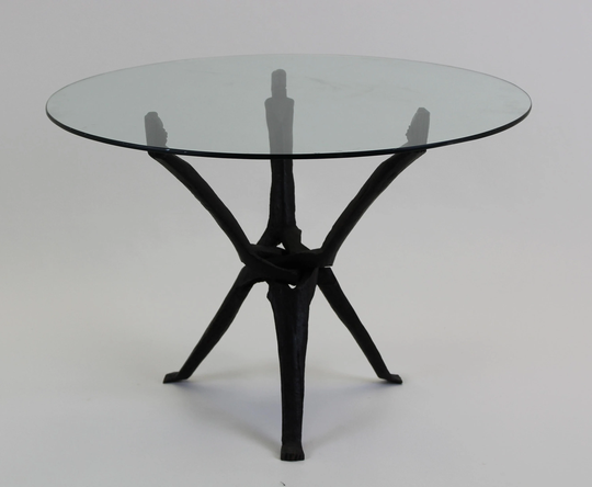 Vintage Hand-Carved Side Table