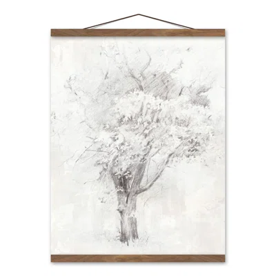Tree Pencil Drawing Hanging Print On Canvas