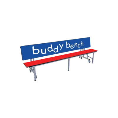 Convertible Buddy 96" x 17" Rectangular Bench Cafeteria Table