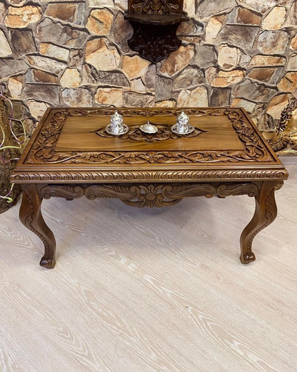 Curved Coffee Table Handmade Walnut Wood Table, Edge Table, Modern, Rustic, Wood Coffee Table Decor, Antique Vintage Furniture